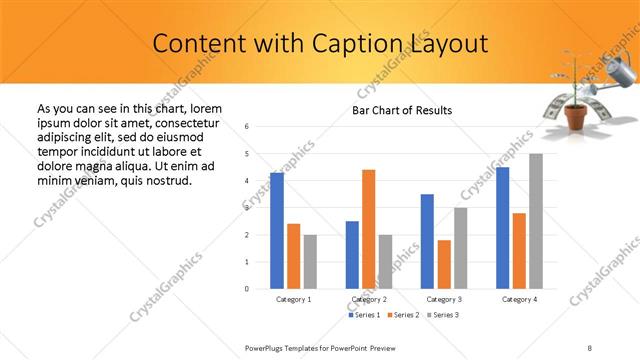 Content with Caption presentation slide layout