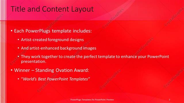Title and Content presentation slide layout