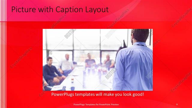 Picture with Caption presentation slide layout