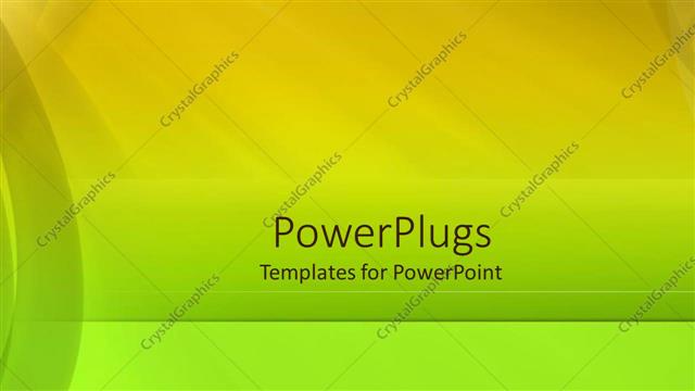  Presentation with simple - Simple bold background with curbed bands and gradient yellow green