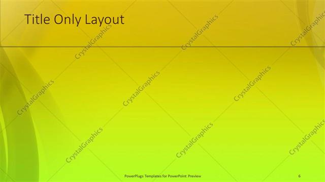 Title Only presentation slide layout