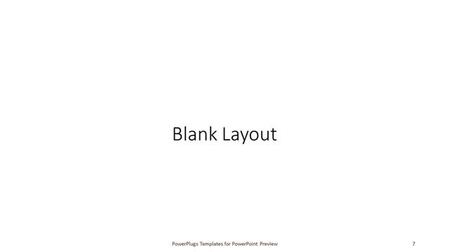 Blank presentation slide layout