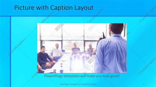 Picture with Caption presentation slide layout