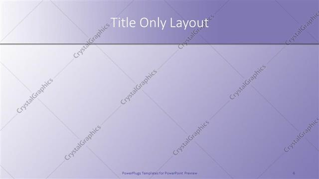 Title Only presentation slide layout