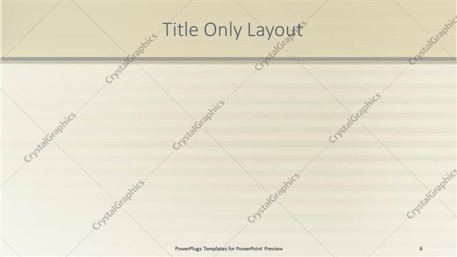 Title Only presentation slide layout