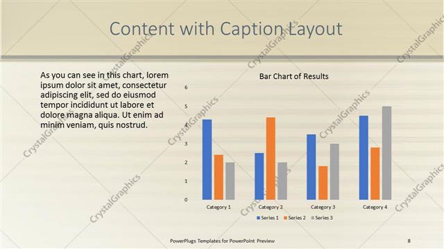 Content with Caption presentation slide layout