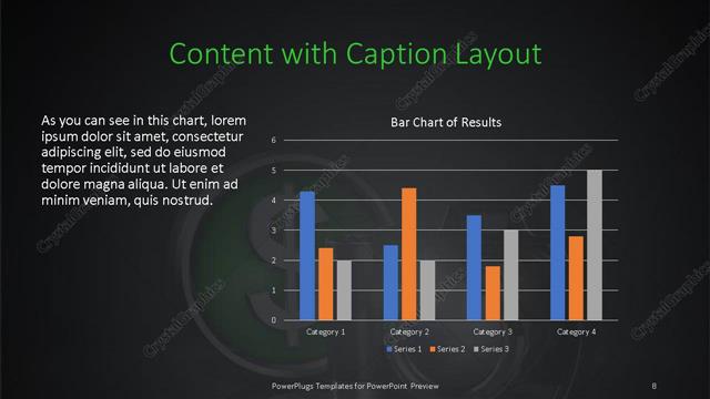 Content with Caption presentation slide layout