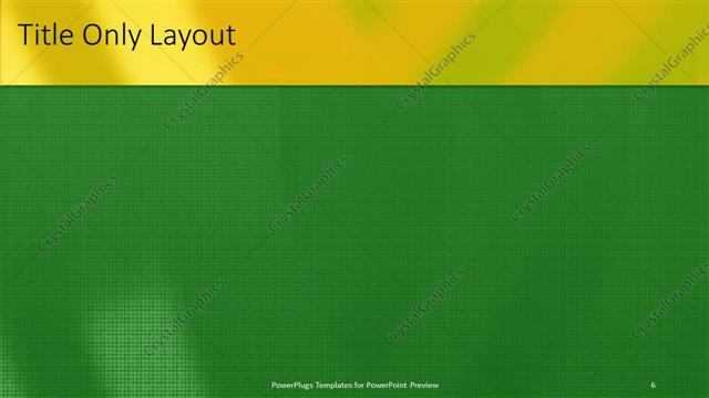 Title Only presentation slide layout