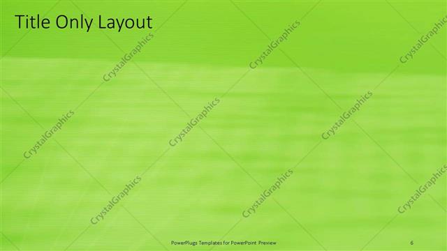 Title Only presentation slide layout