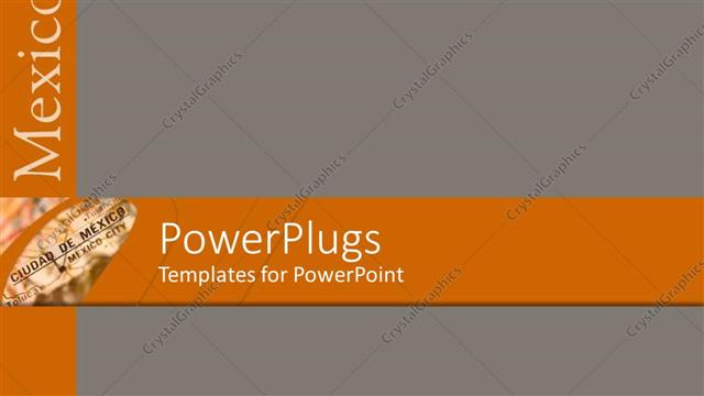  Presentation with travel - Simple grey background with place for text in front