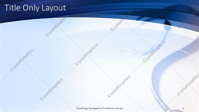 Title Only presentation slide layout