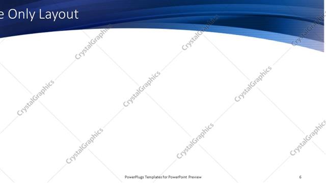 Title Only presentation slide layout