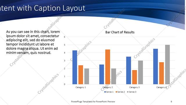 Content with Caption presentation slide layout