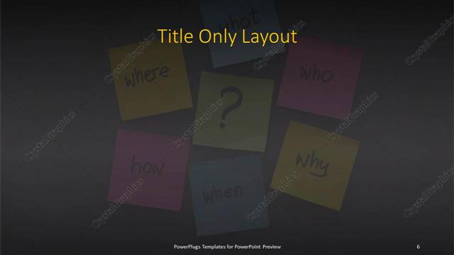 Title Only presentation slide layout