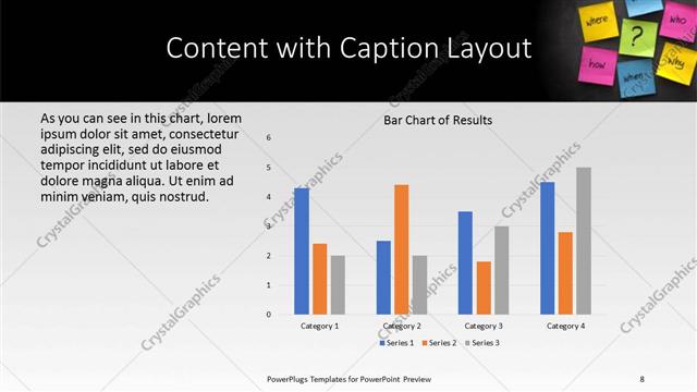 Content with Caption presentation slide layout