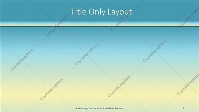 Title Only presentation slide layout