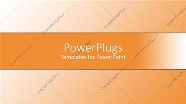  Presentation with simple - A simple orange background with place for text