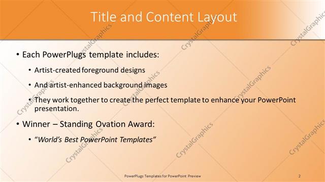Title and Content presentation slide layout