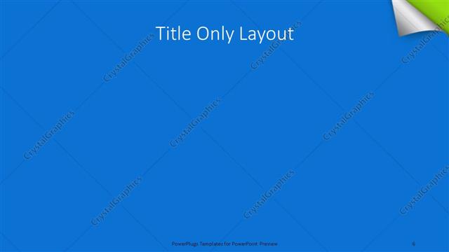 Title Only presentation slide layout