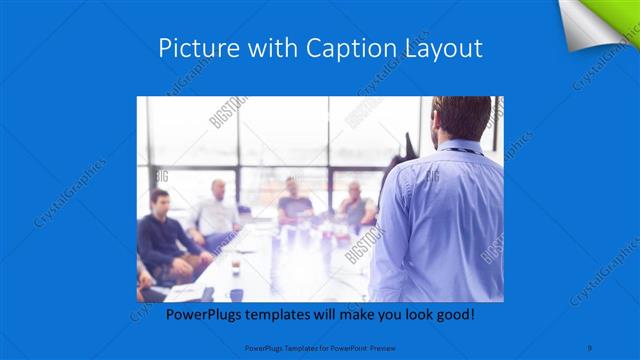Picture with Caption presentation slide layout