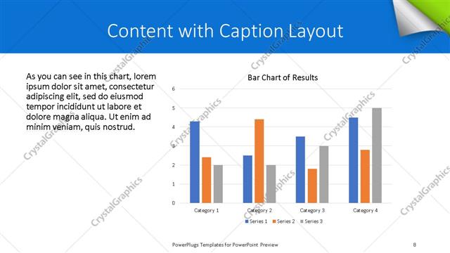Content with Caption presentation slide layout