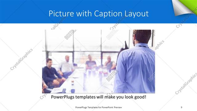 Picture with Caption presentation slide layout