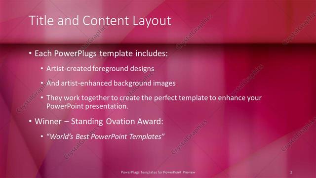 Title and Content presentation slide layout