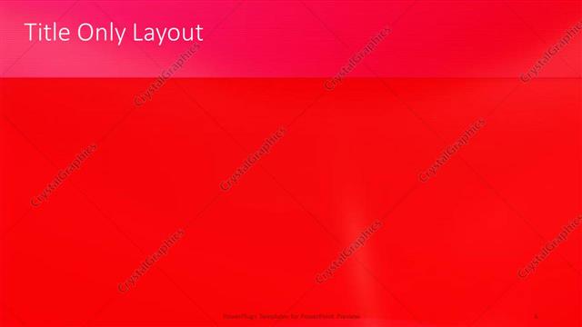 Title Only presentation slide layout