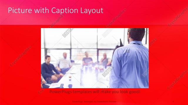 Picture with Caption presentation slide layout