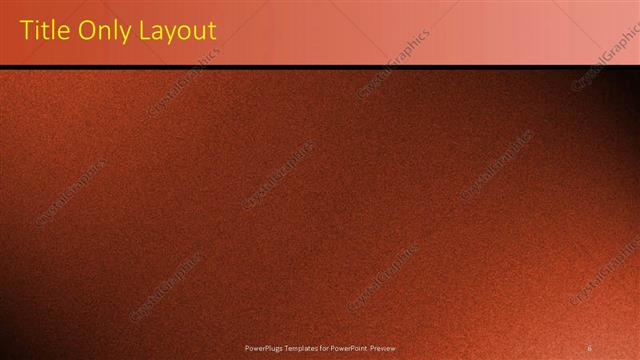 Title Only presentation slide layout