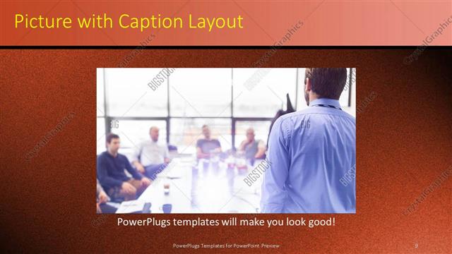 Picture with Caption presentation slide layout