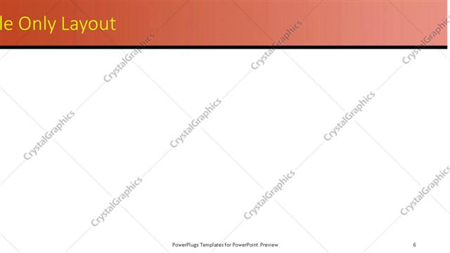 Title Only presentation slide layout