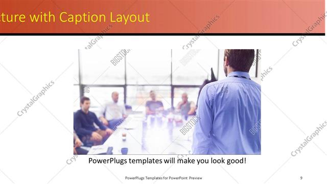 Picture with Caption presentation slide layout