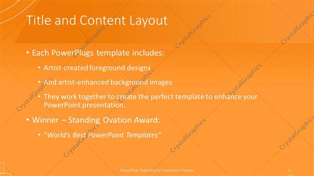 Title and Content presentation slide layout