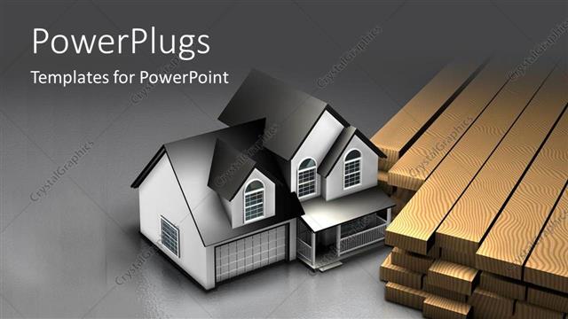  Presentation with wood simple - Simple white painted two-story building beside pile of wood