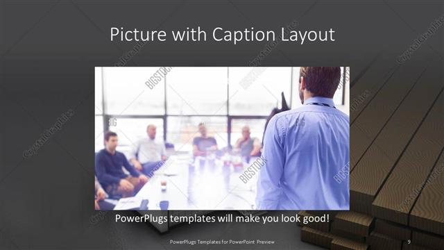 Picture with Caption presentation slide layout