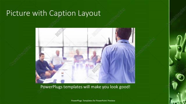 Picture with Caption presentation slide layout