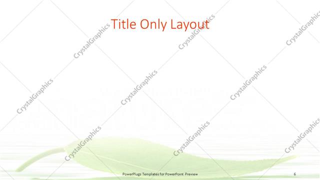 Title Only presentation slide layout