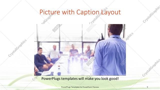 Picture with Caption presentation slide layout