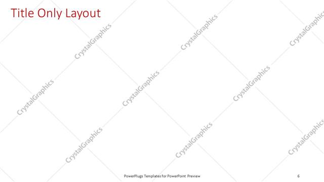 Title Only presentation slide layout