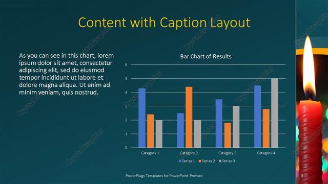 Content with Caption presentation slide layout