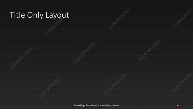 Title Only presentation slide layout