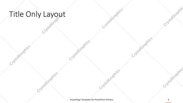 Title Only presentation slide layout