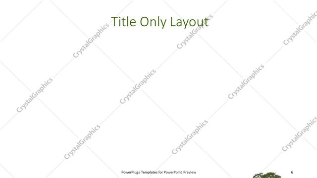 Title Only presentation slide layout