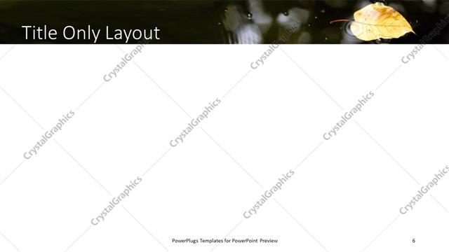 Title Only presentation slide layout