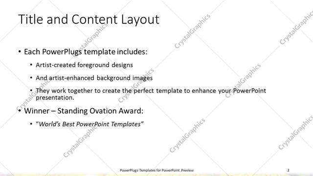 Title and Content presentation slide layout