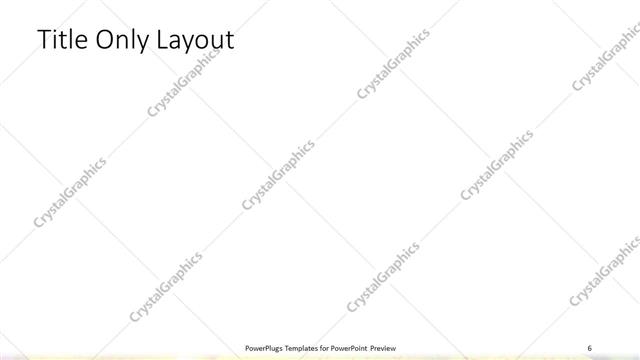 Title Only presentation slide layout