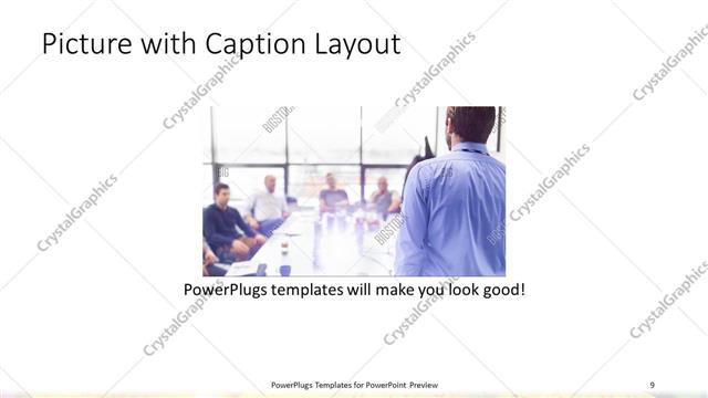 Picture with Caption presentation slide layout