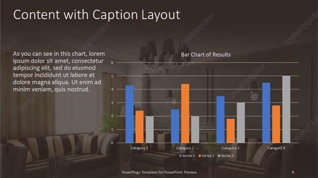 Content with Caption presentation slide layout