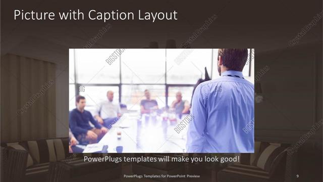 Picture with Caption presentation slide layout